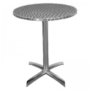 Flip Top Round Table Stainless Steel 