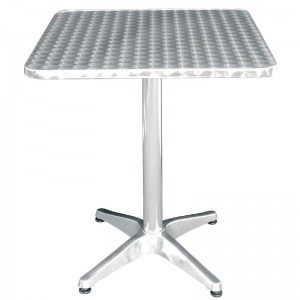 Stainless Steel Square Bistro Table 600mm