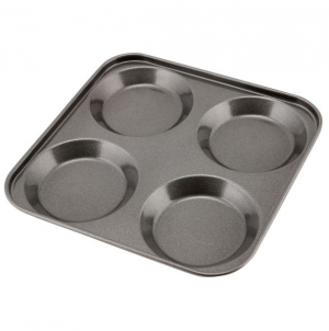 Genware Non-Stick 4 Cup Yorkshire Pudding Tray