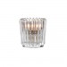 Clear Ribbed Votive Candle Holders 