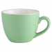 Genware Porcelain Green Bowl Shaped Cup 3oz / 9cl