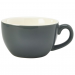 Genware Porcelain Grey Bowl Shaped Cup 8.75oz / 25cl