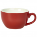 Genware Porcelain Red Bowl Shaped Cup 8.75oz / 25cl