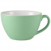Genware Porcelain Green Bowl Shaped Cup 12oz / 34cl