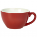 Genware Porcelain Red Bowl Shaped Cup 12oz / 34cl