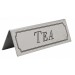Stainless Steel Tea Sign