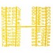 Design-A-Sign Peg Board Letters Yellow 0.5inch