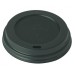Black Domed Disposable Sip Lids To Fit 8oz Paper Hot Cups 