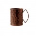 Solid Copper Mug Hammered in Antique Copper 48cl/17oz