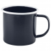 Enamel Mug Black with White Rim 36cl / 12.5oz