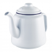 Enamel Teapot White with Blue Rim 1Ltr