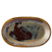 Murra Toffee Deep Coupe Oval Plate 25 x 15cm