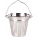 Stainless Steel Ribbed Handled Pail 9.5cm x 9cm 