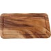 Acacia Rectangular Wooden Board with Juice Groove 35 x 17.5cm