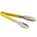 Genware Colour Coded Stainless Steel Tongs 23cm Yellow