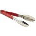 Genware Colour Coded Stainless Steel Tongs 31cm Red