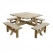 Square Picnic Table 8 Seater 