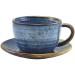 Terra Porcelain Aqua Blue Coffee Cups 28.5cl / 10oz