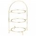 Gold 3 Tier Cake Plate Stand 43cm