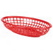 Oval Fast Food Basket Red 23.5 x 15.5cm 