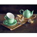 Genware Porcelain Green Teapot 15.75oz / 45cl