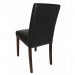 Bolero Faux Leather Dining Chairs Black 