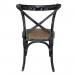 Bolero Black Wooden Dining Chairs with Backrest 