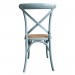 Bolero Blue Wooden Dining Chairs with Backrest 