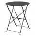 Bolero Black Round Pavement Style Steel Table