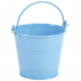 Galvanised Steel Serving Bucket Blue 10cm