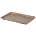 Galvanised Steel Serving Tray Hammered Copper Effect 31.5 x 21.5 x 2cm 