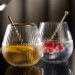 Hayworth Stemless Gin Glasses Gold Rim 22oz / 650ml