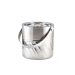 Genware Stainless Steel Double Walled Swirl Ice Bucket with Lid