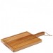 Acacia Wood Chicago Handled Board with Leather Strap 30 x 23cm 
