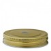 Drinking Jar Gold Lid with Straw Hole 7cm