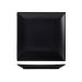 Luna Black Stoneware Square Coupe Plates 10.25inch / 26cm