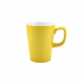 Genware Porcelain Yellow Latte Mug 12oz / 34cl