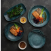 Churchill Studio Prints Homespun Chroma Blue Chefs` Oblong Plate 10.5 x 5inch / 26.9 x 12.7cm
