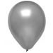Black & Silver Metallic 12inch Adult Round Balloons