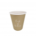 Signature Oatmeal Disposable Single Wall Hot Drink Cup 8oz 