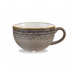 Churchill Studio Prints Homespun Cappuccino Cup Charcoal Black 22.7cl / 8oz
