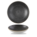 Churchill Stonecast Raw Black Coupe Bowl 18.2cm