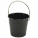 Stainless Steel Miniature Bucket Black 4.5cm