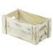 Wooden Crate White Wash Finish 27 x 16 x 12cm