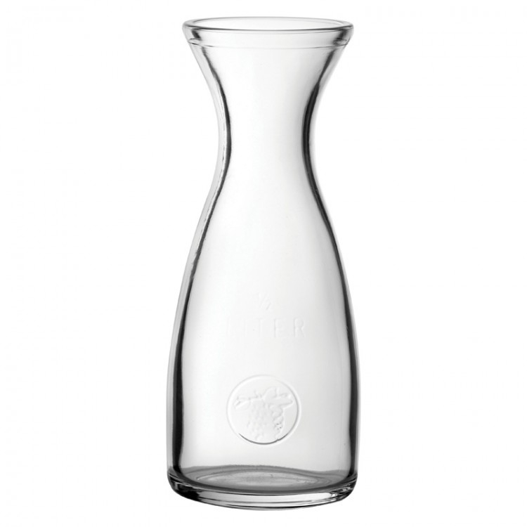 Glass Carafe 1Ltr - Glass & Crystal Wine Carafes - MBS Wholesale